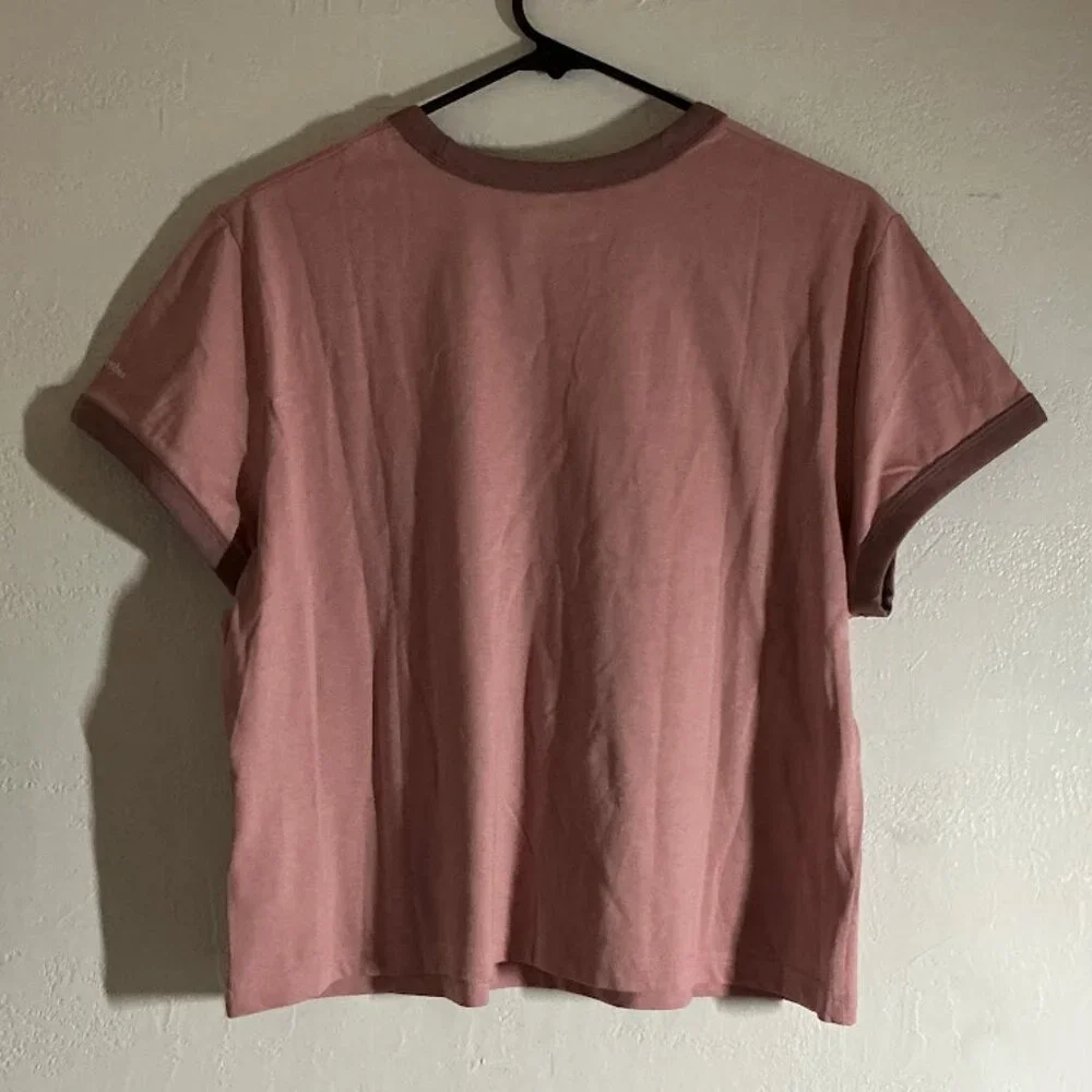 Columbia Women's Mauve w/Purple Trim T-Shirt Sz XL - Picture 2 of 3